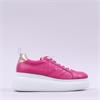 Wonders Curvy Platform Lace Trainer - Fuchsia Leather